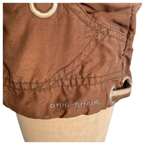 Columbia Vest Womens Omni-Shade Brown Size Small Full Zip Up Drawstrings Hiking - Picture 5 of 9